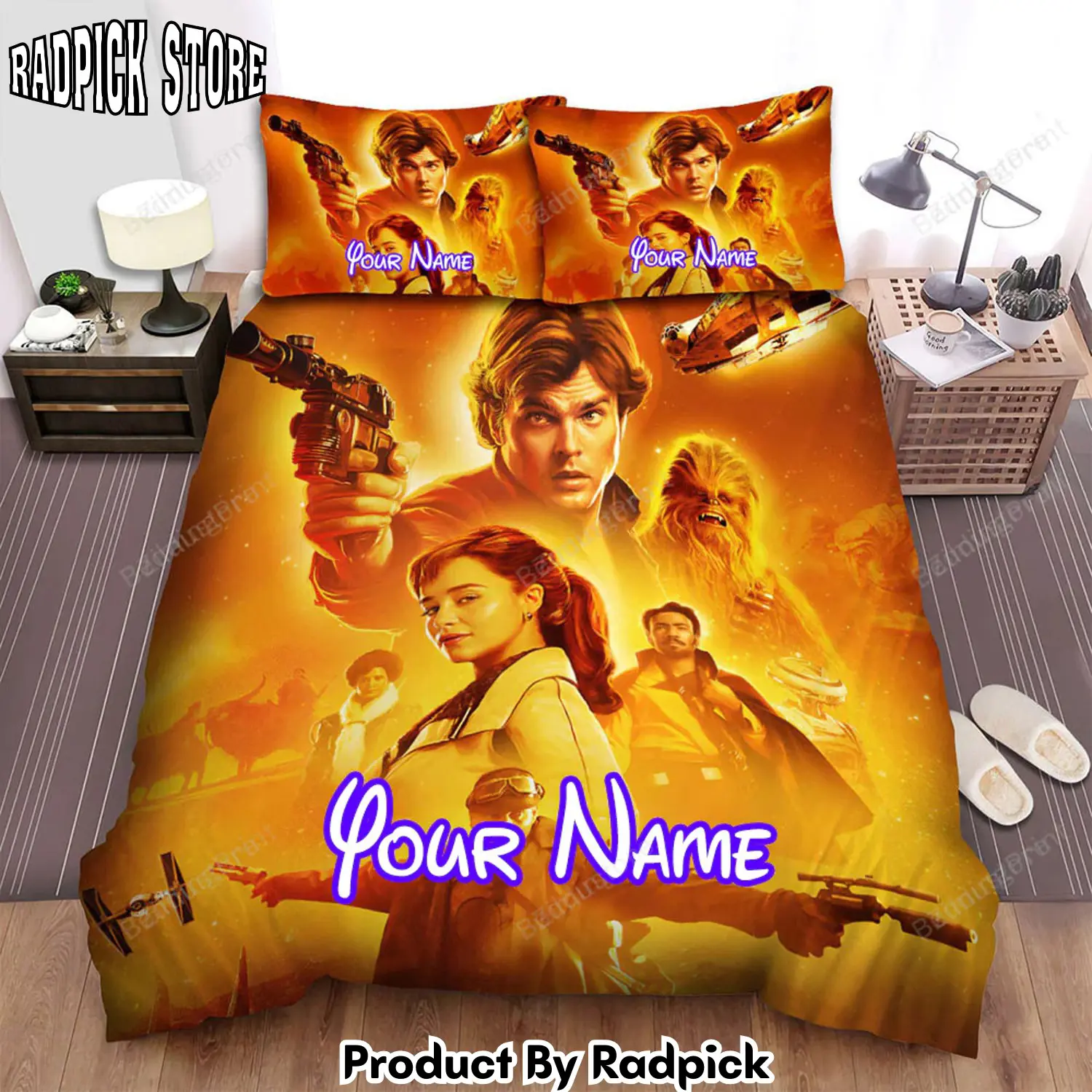 Radpick solo a star wars story poster movie poster bed sheets duvet cover personalized name bedding sets ver 2 rp3272201